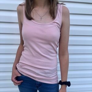 Pink Ribbed tank top